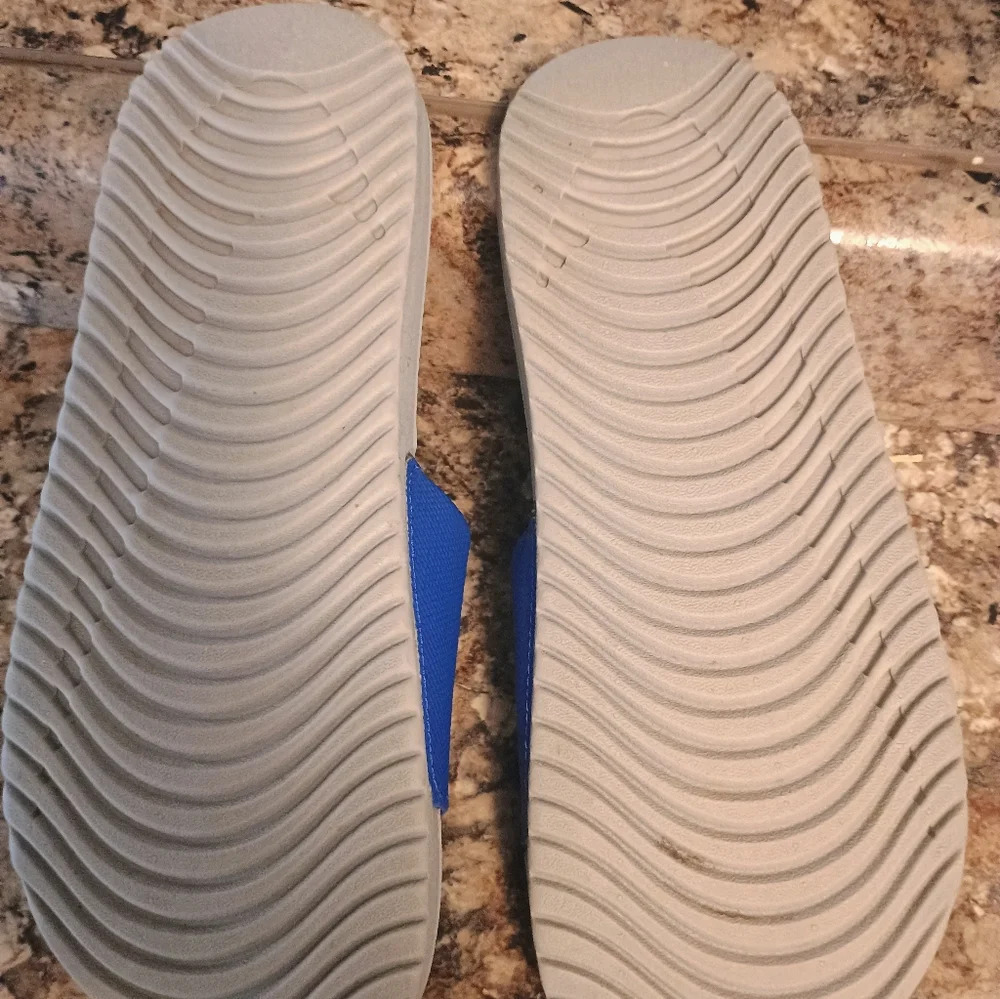 Nike Blue Slide Sandals Slides Gray Blue 6 Boys - Picture 4 of 8